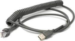Cablu conectare usb spiralat 2,8m pentru cititoarele coduri bare motorola Symbol